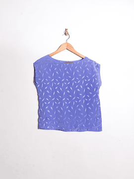 Blusa purple satín 80s