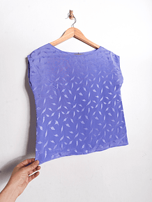 Blusa purple satín 80s