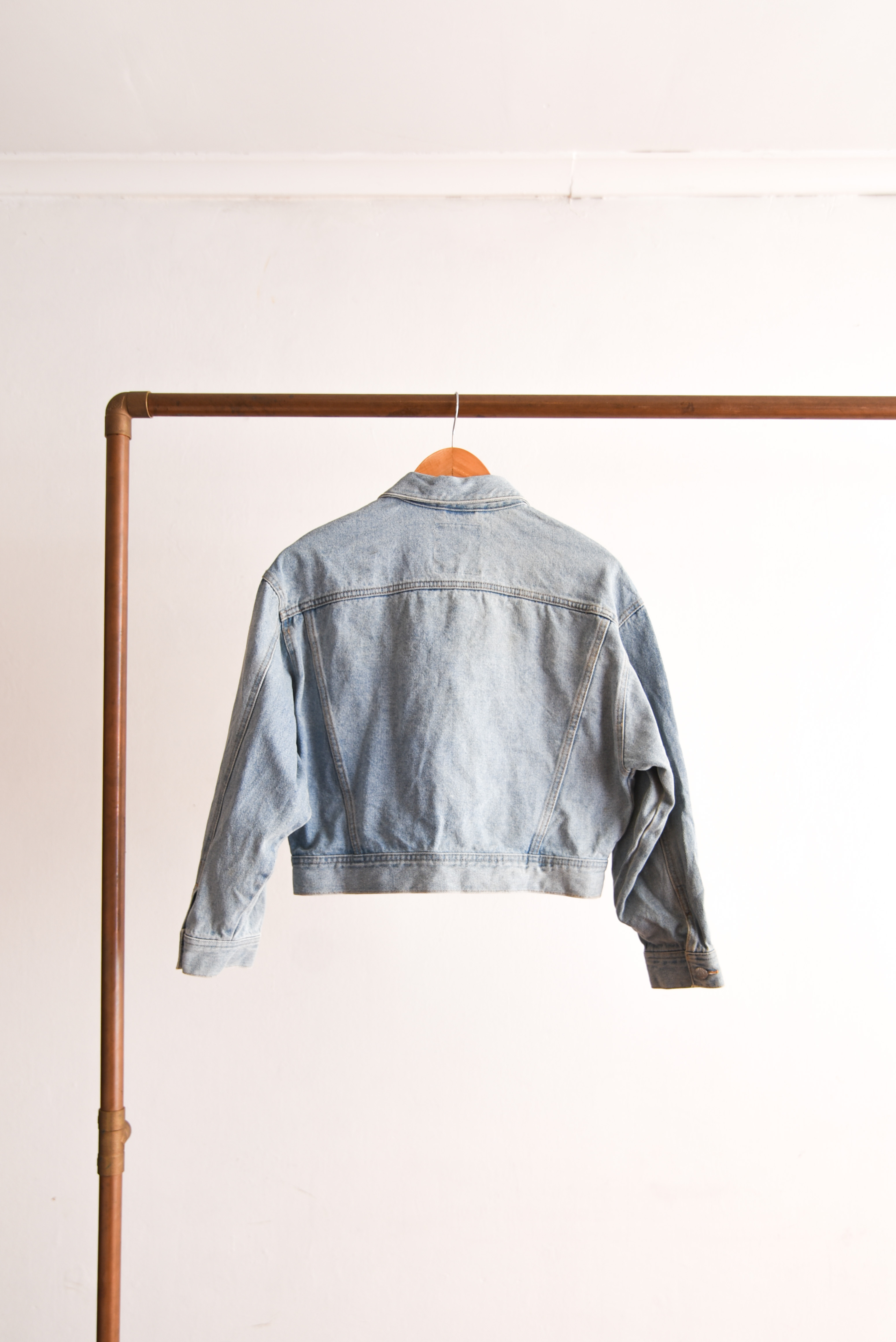 Chaqueta denim crop 