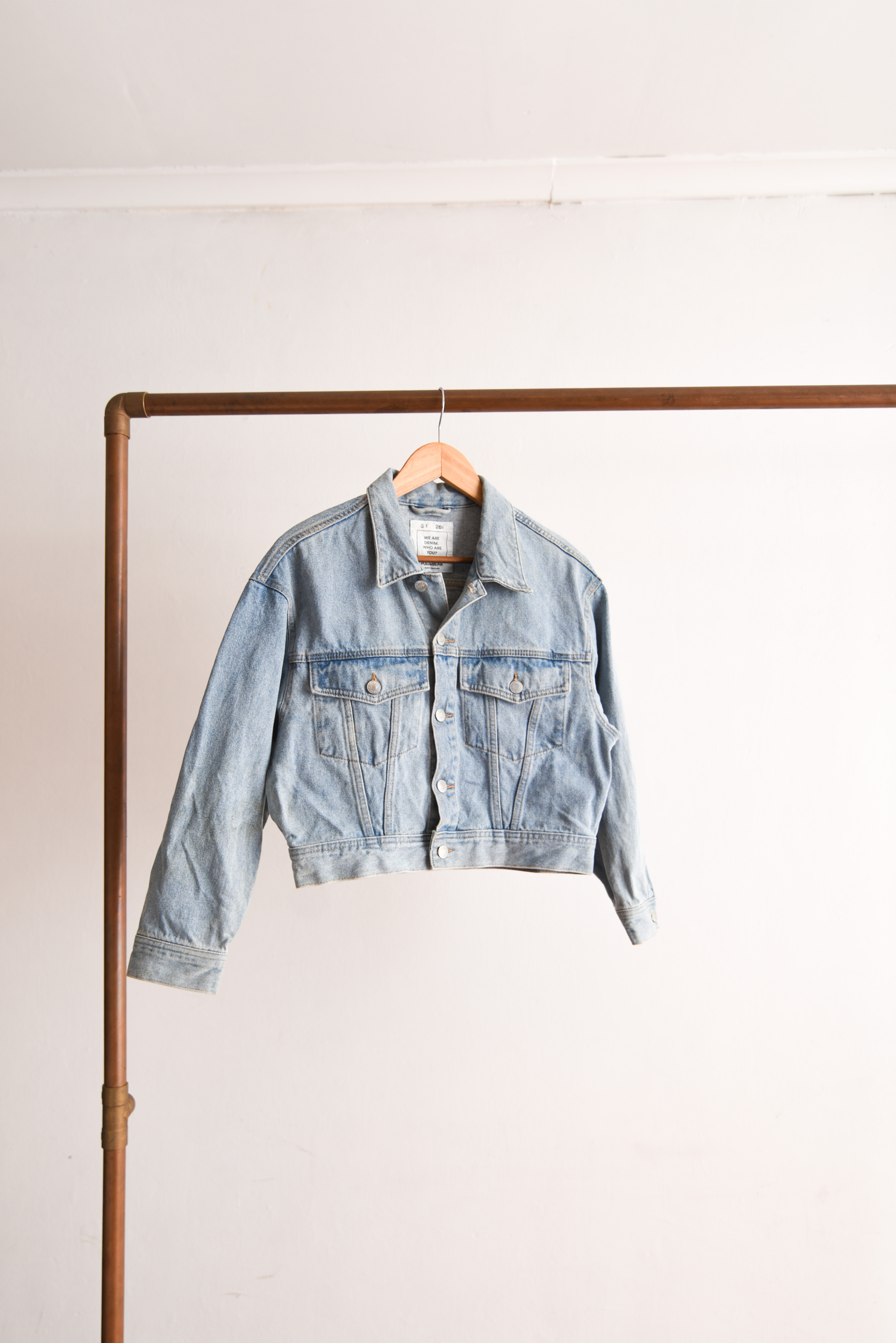 Chaqueta denim crop 