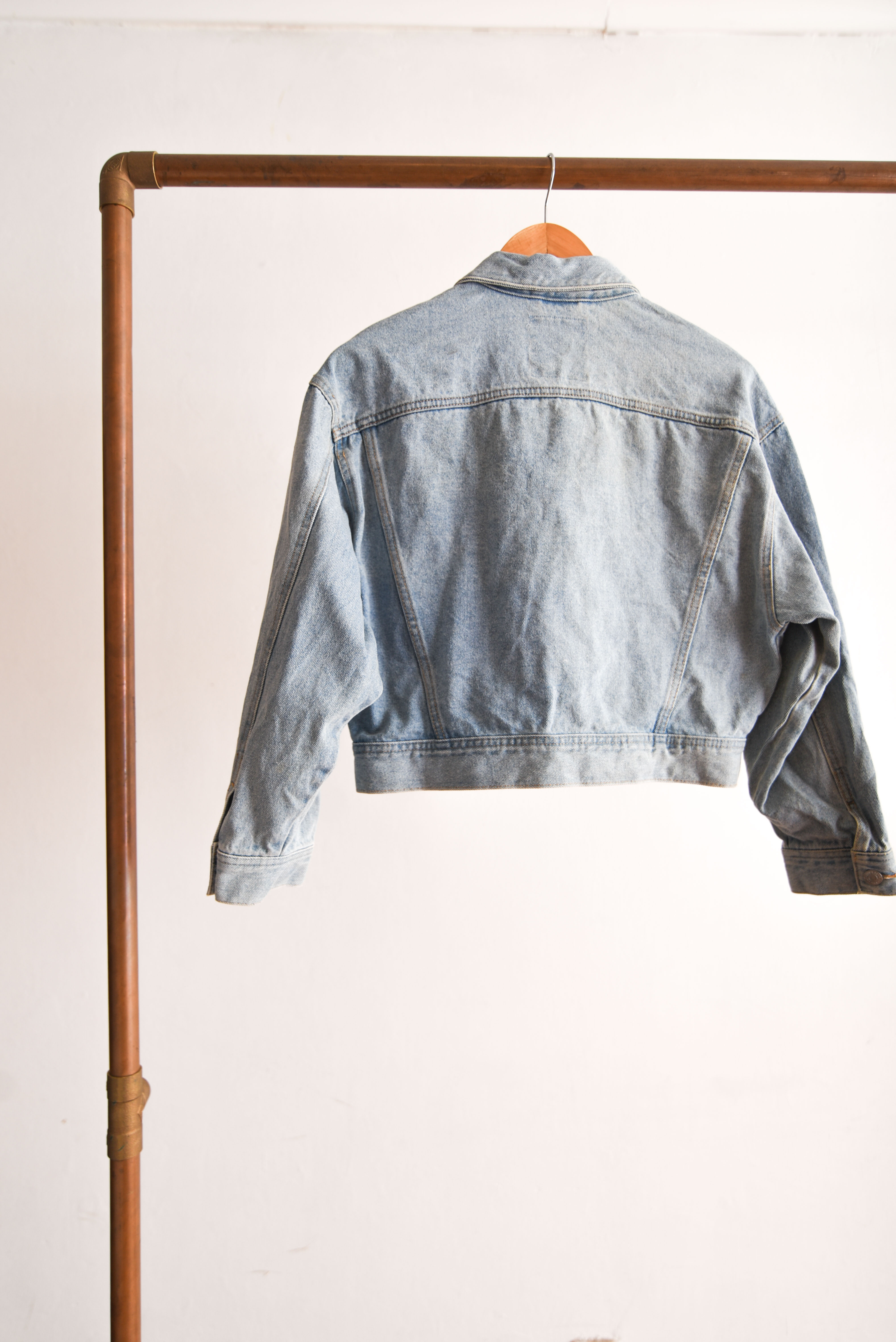 Chaqueta denim crop 