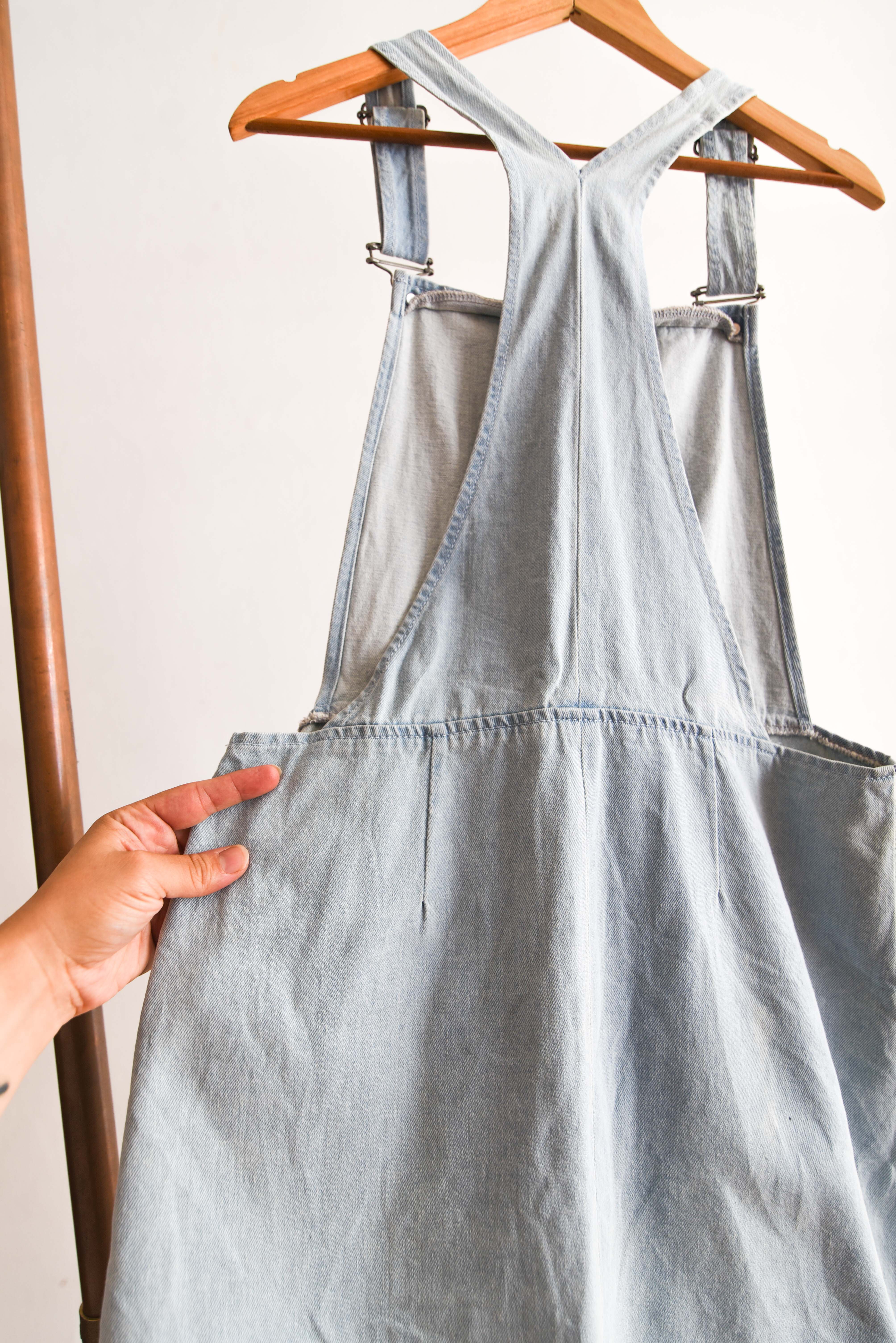 Vestido jardinera denim