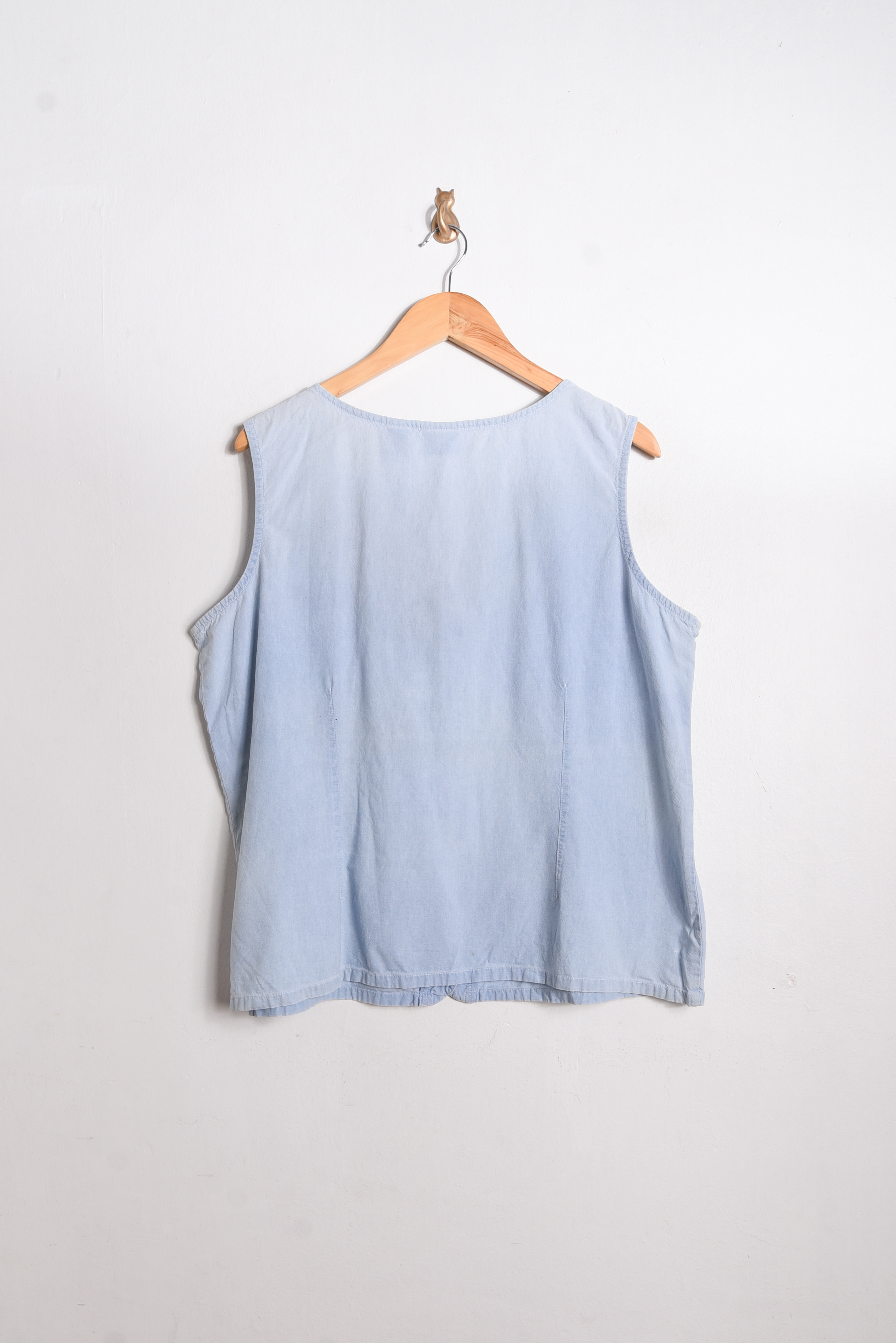 Blusa denim bordada