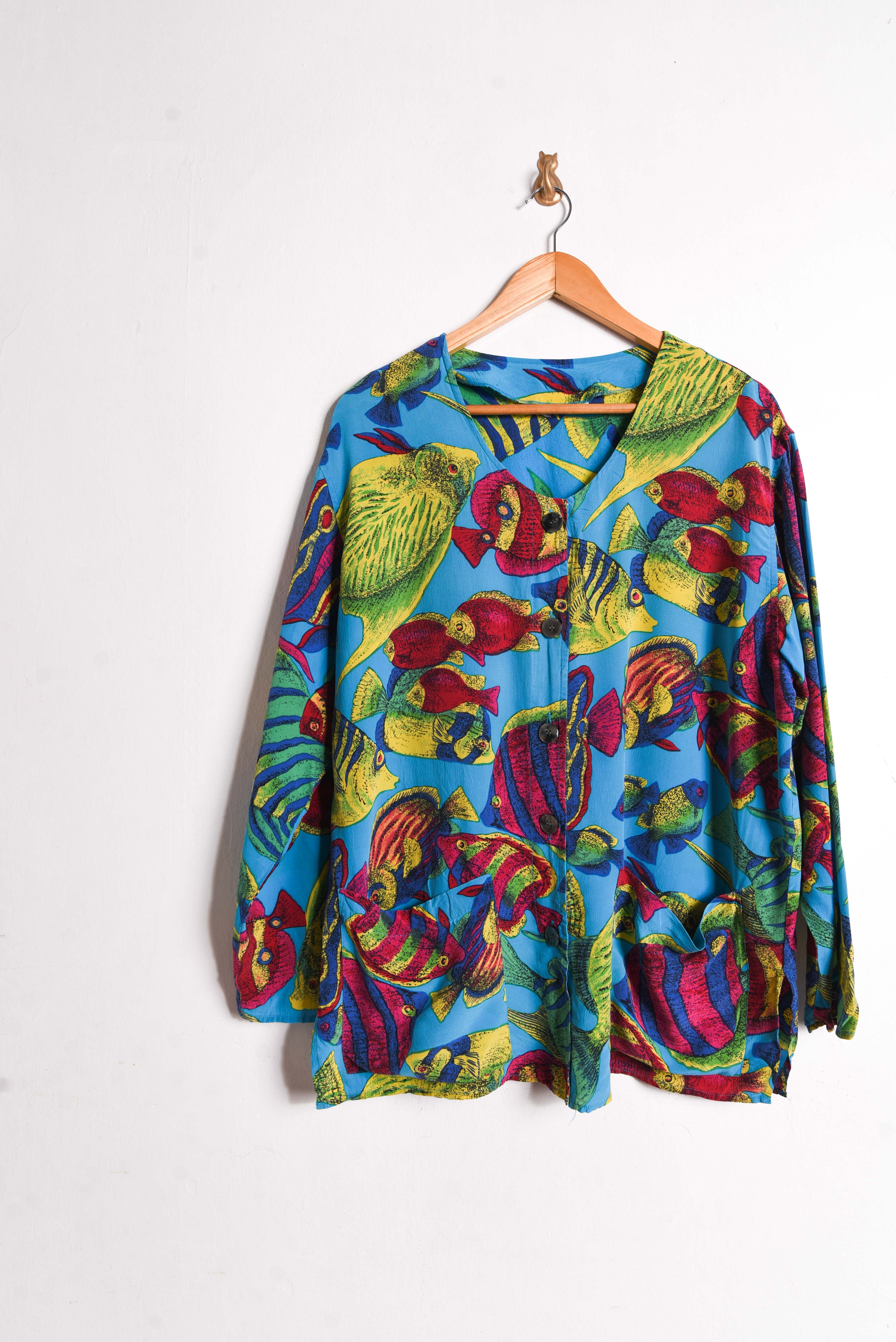 Blusa seda vintage peces