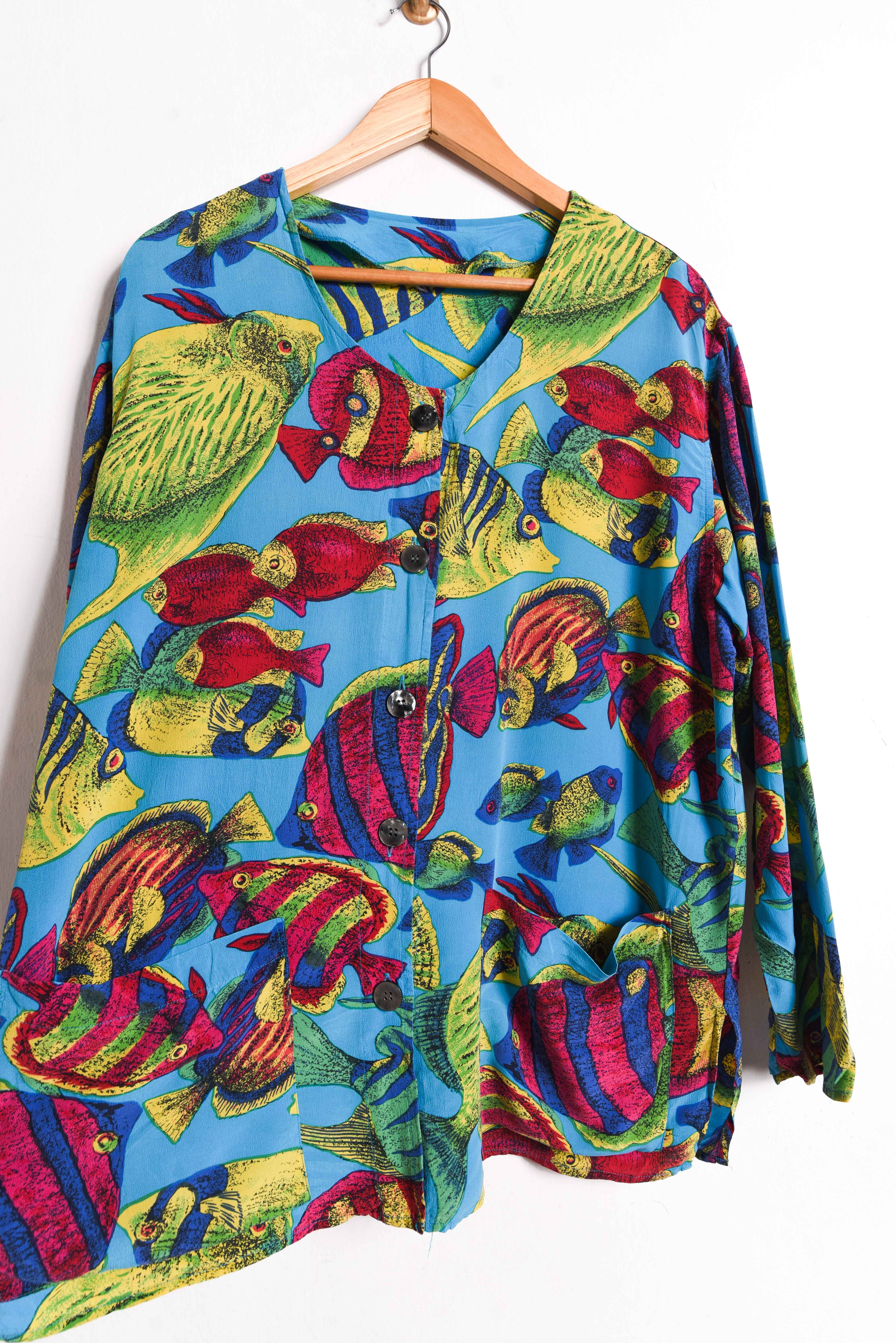 Blusa seda vintage peces