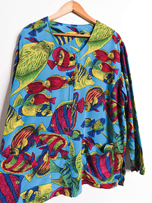 Blusa seda vintage peces