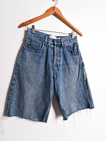 Short denim bermuda