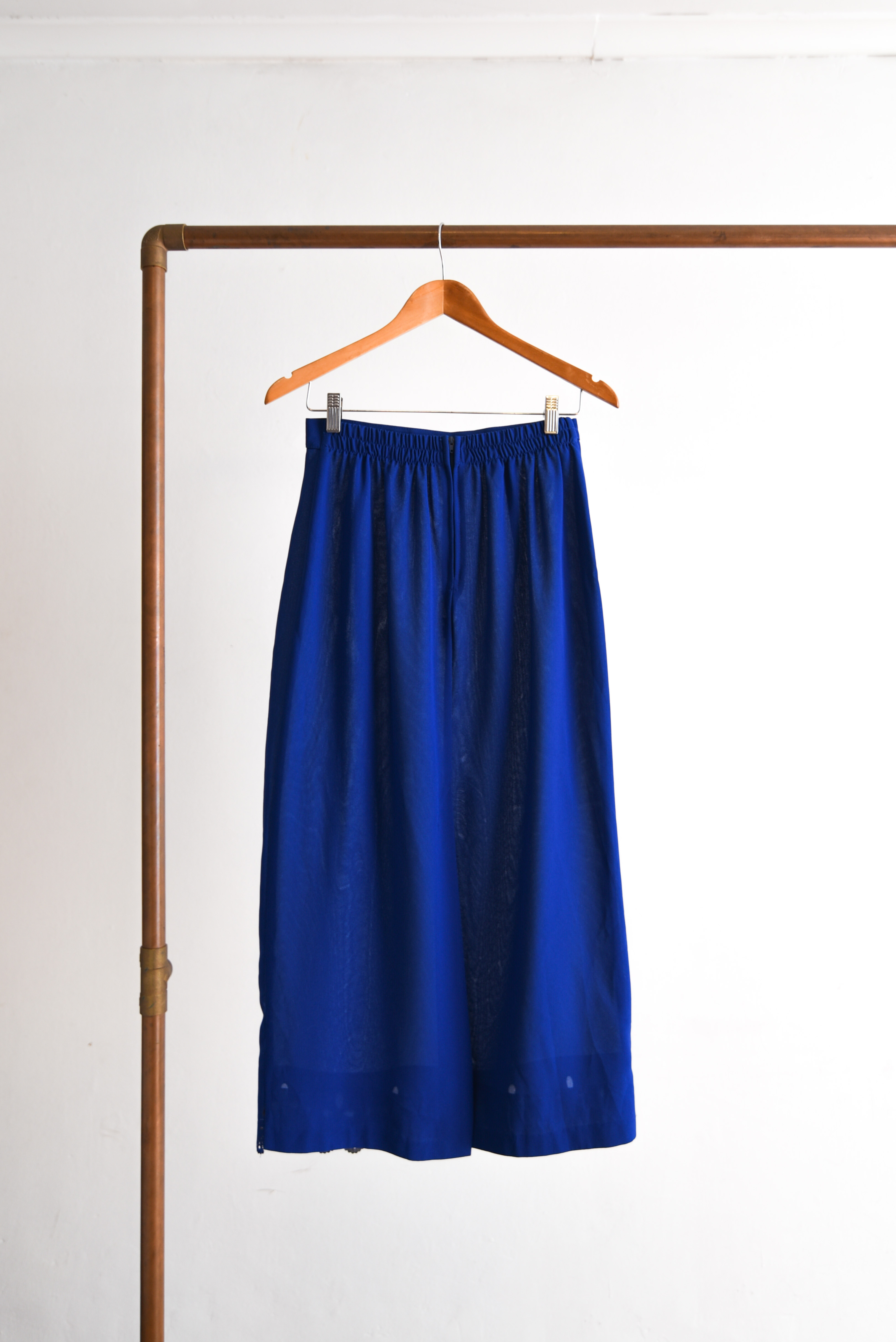 Maxi falda vintage azul klein