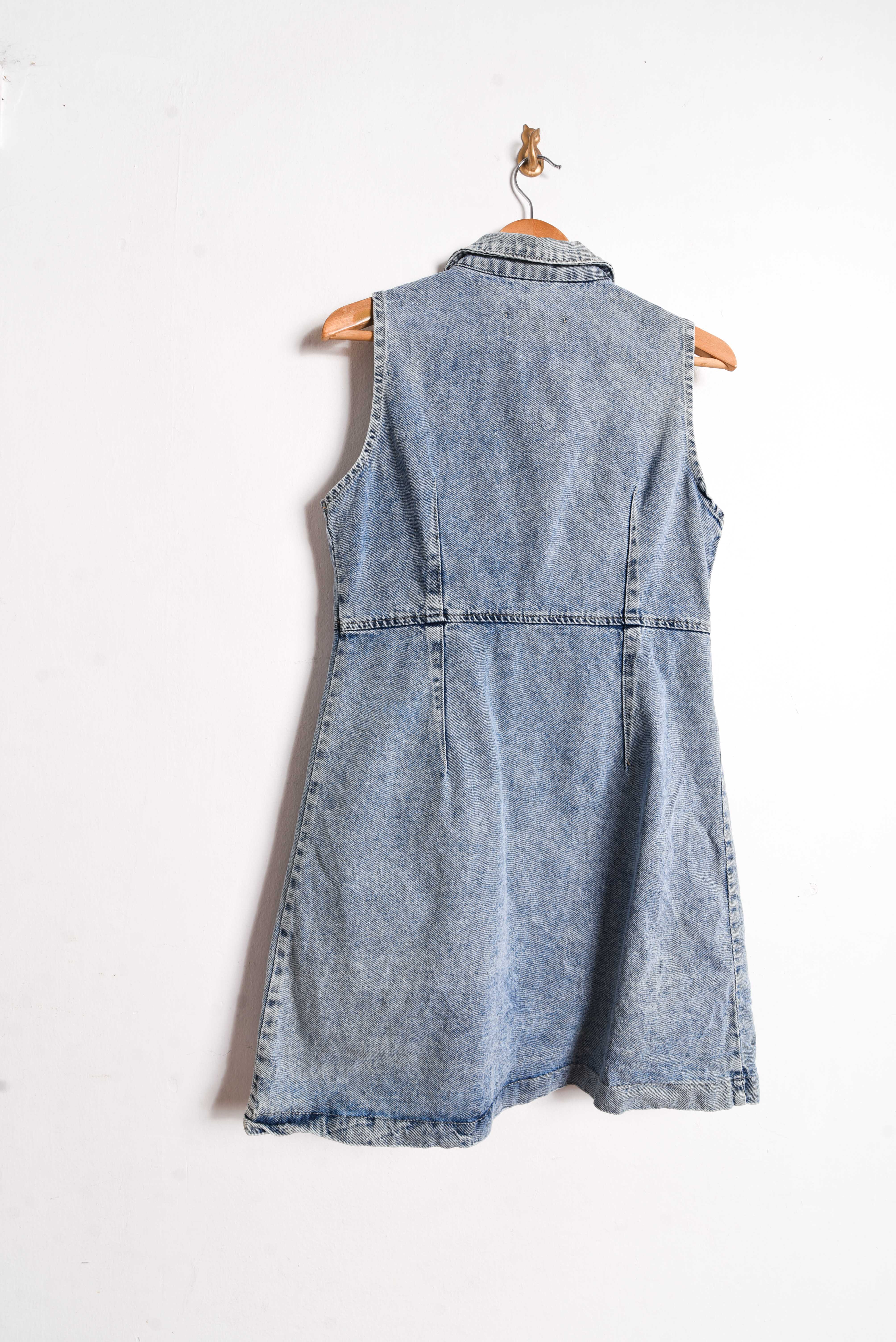 Vestido camisero denim