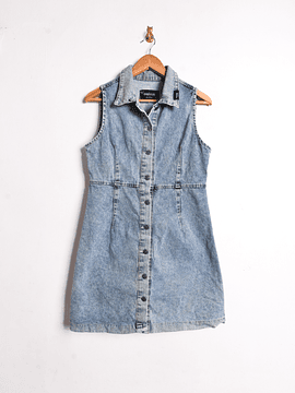 Vestido camisero denim