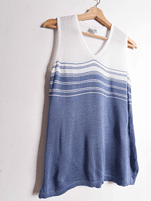 Top periwinkle tejido vntg