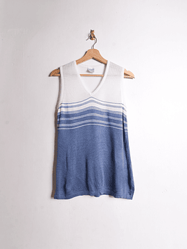 Top periwinkle tejido vntg