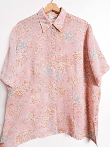 Blusa rosa palo flores