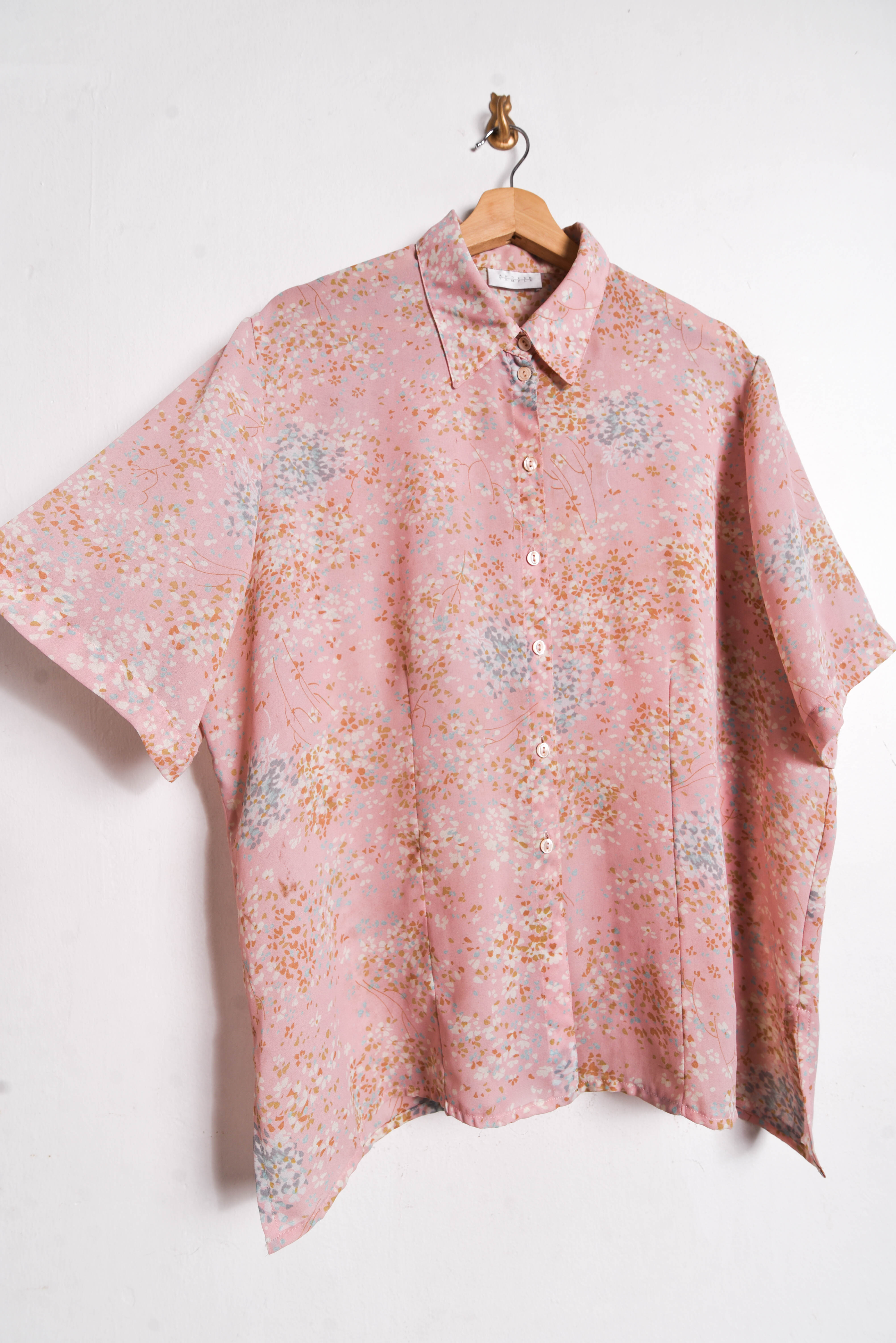 Blusa rosa palo flores