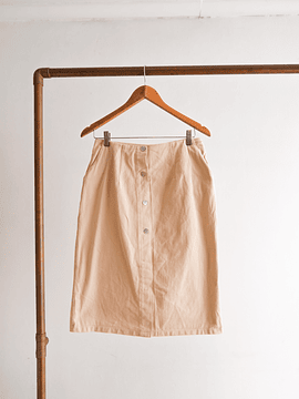 Falda denim nude botones