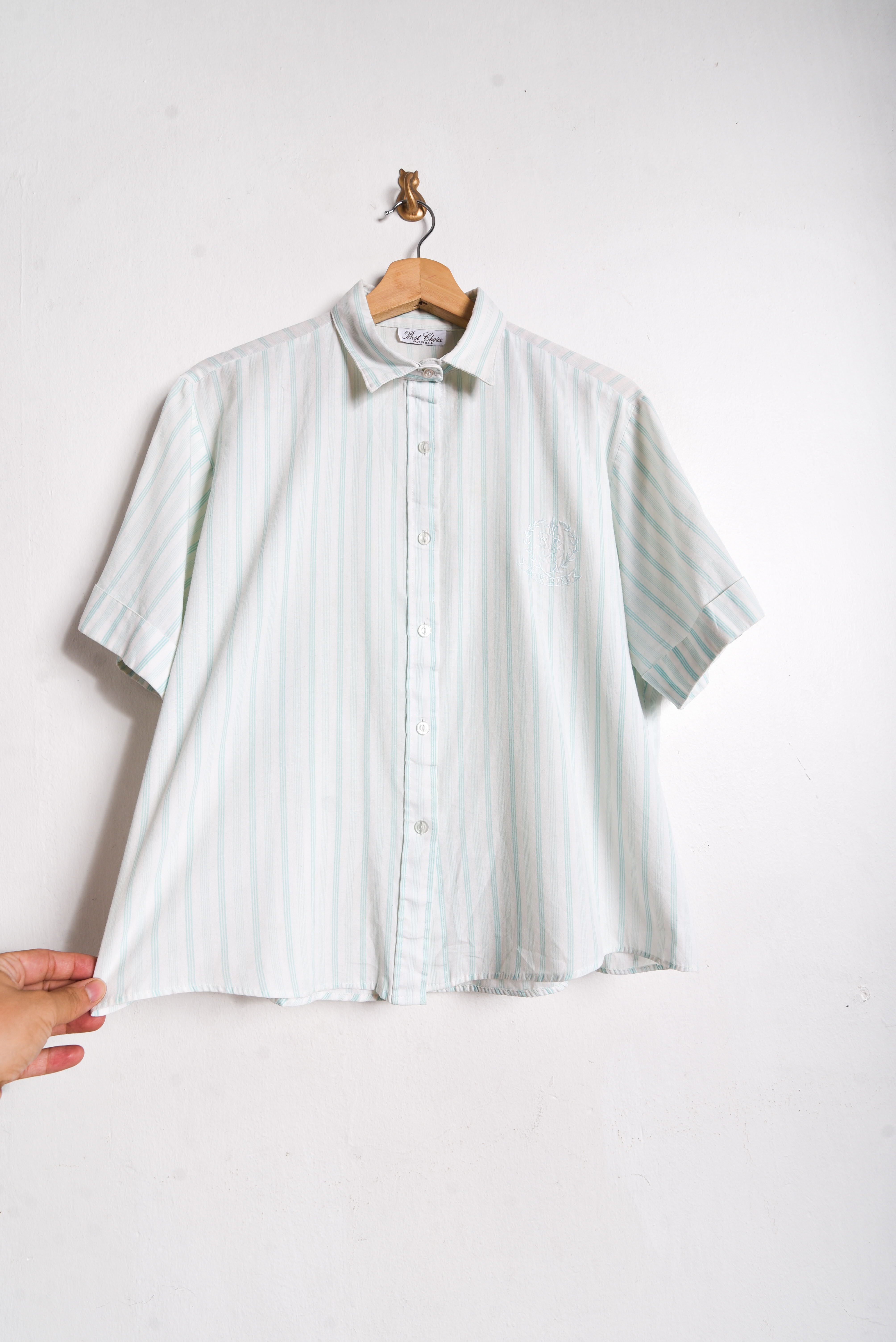 Camisa vintage pinstripe 90s