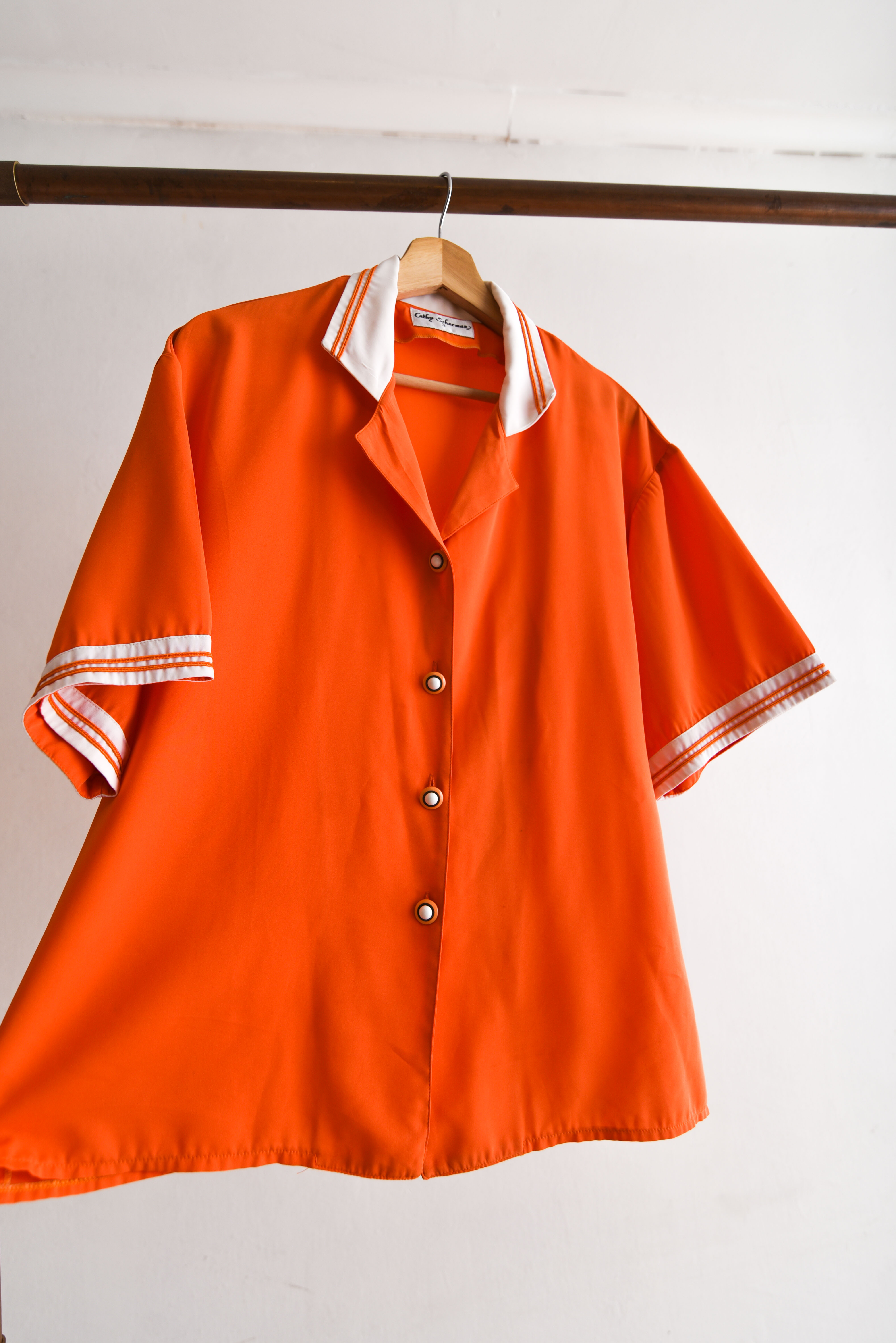 Blusa vintage naranja 90s