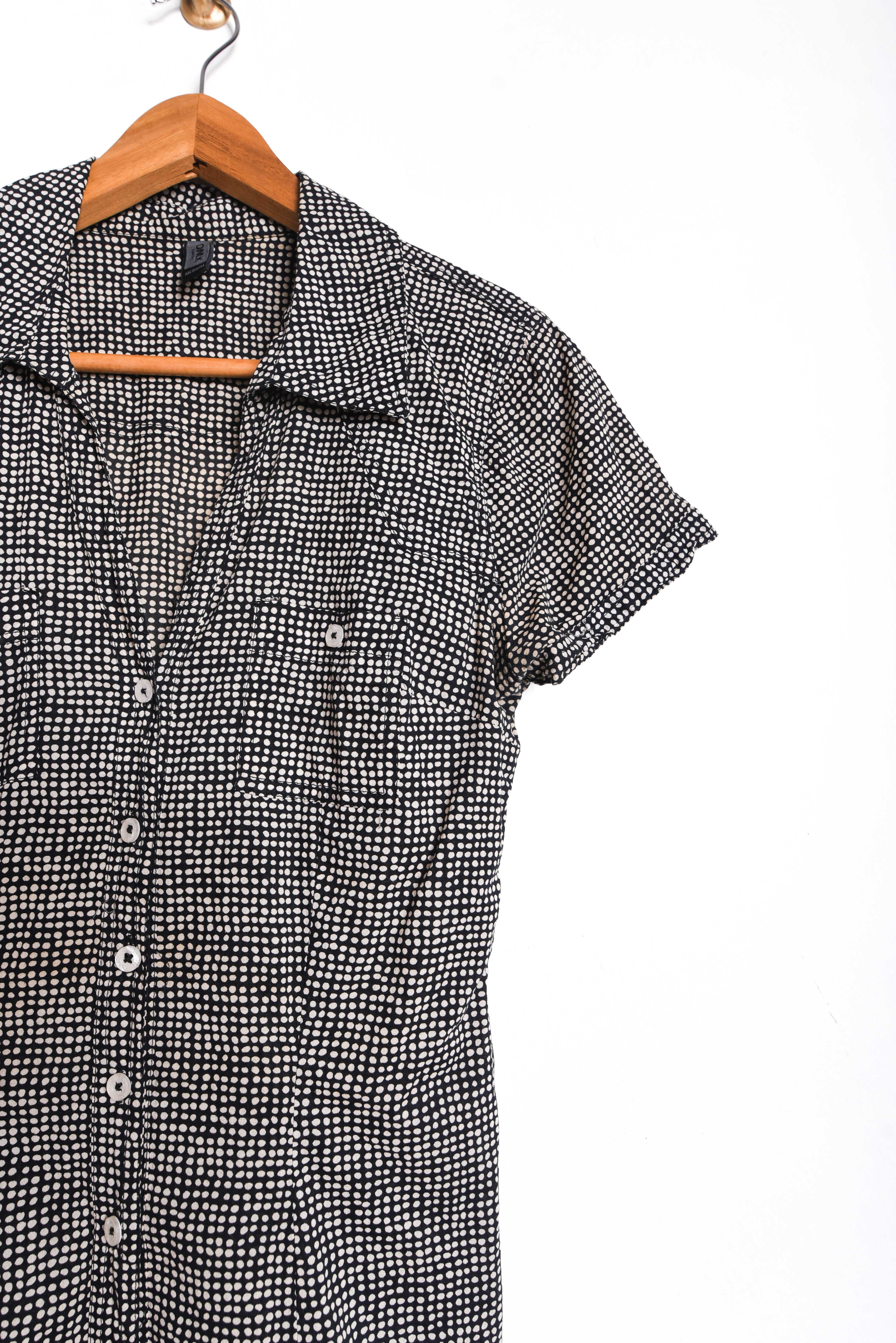 Blusa y2k negra dots