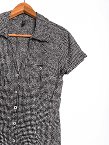 Blusa y2k negra dots