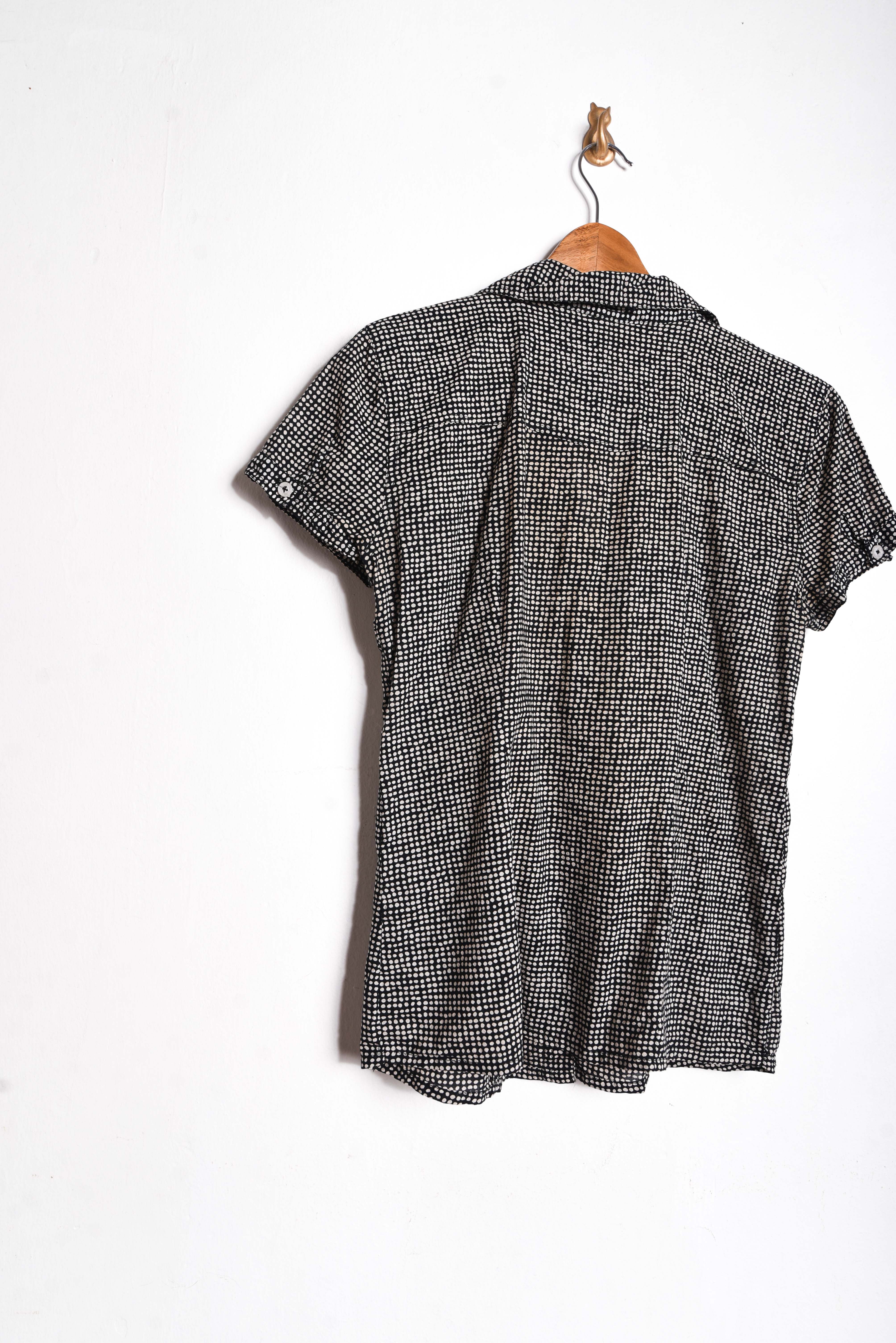 Blusa y2k negra dots