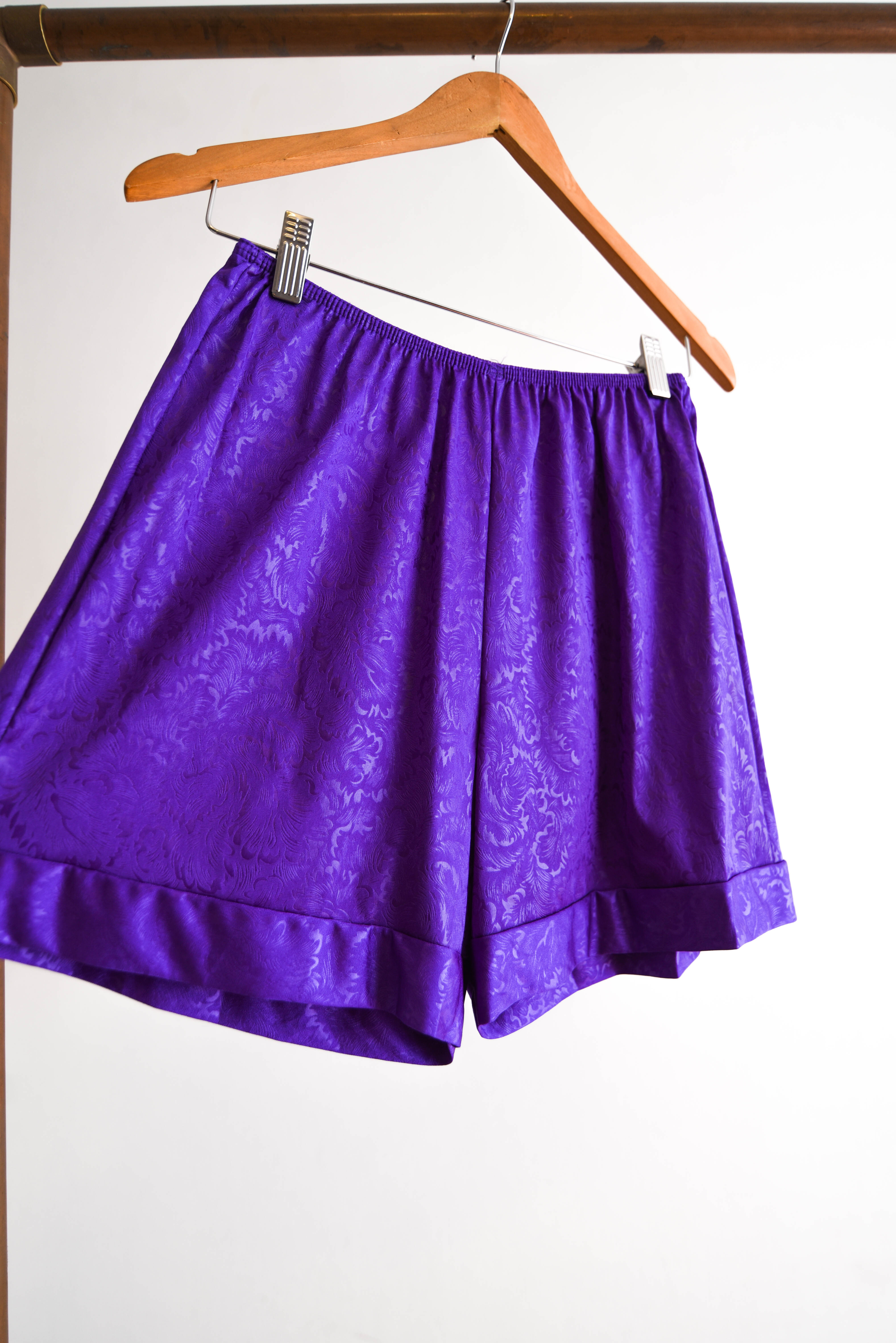 Short lencero vintage purple