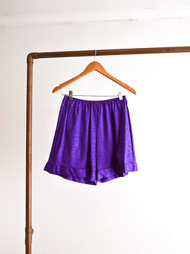 Short lencero vintage purple