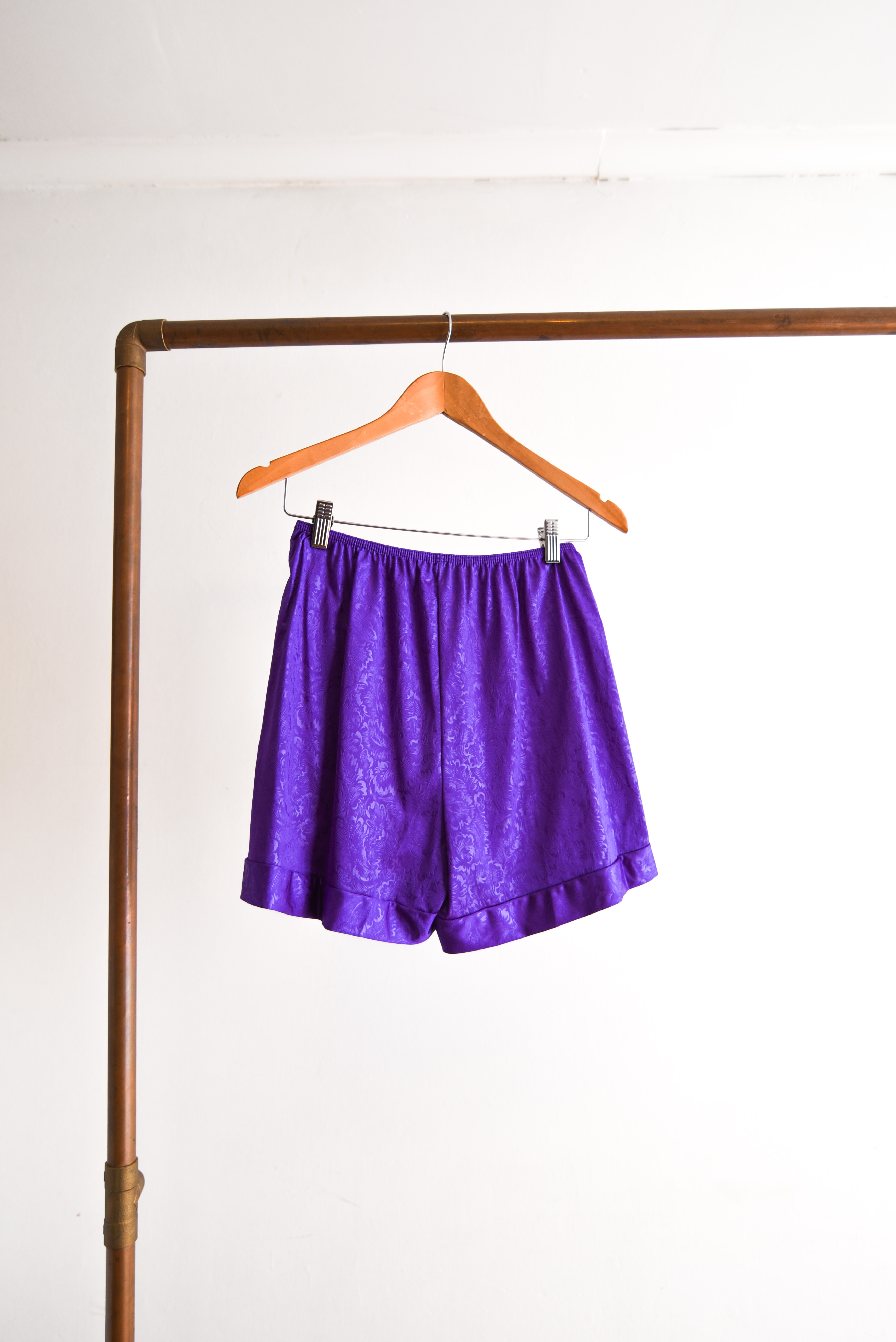 Short lencero vintage purple