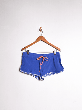 Short sporty azulino franjas