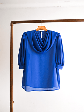 Blusa azul klein vintage dreapeada