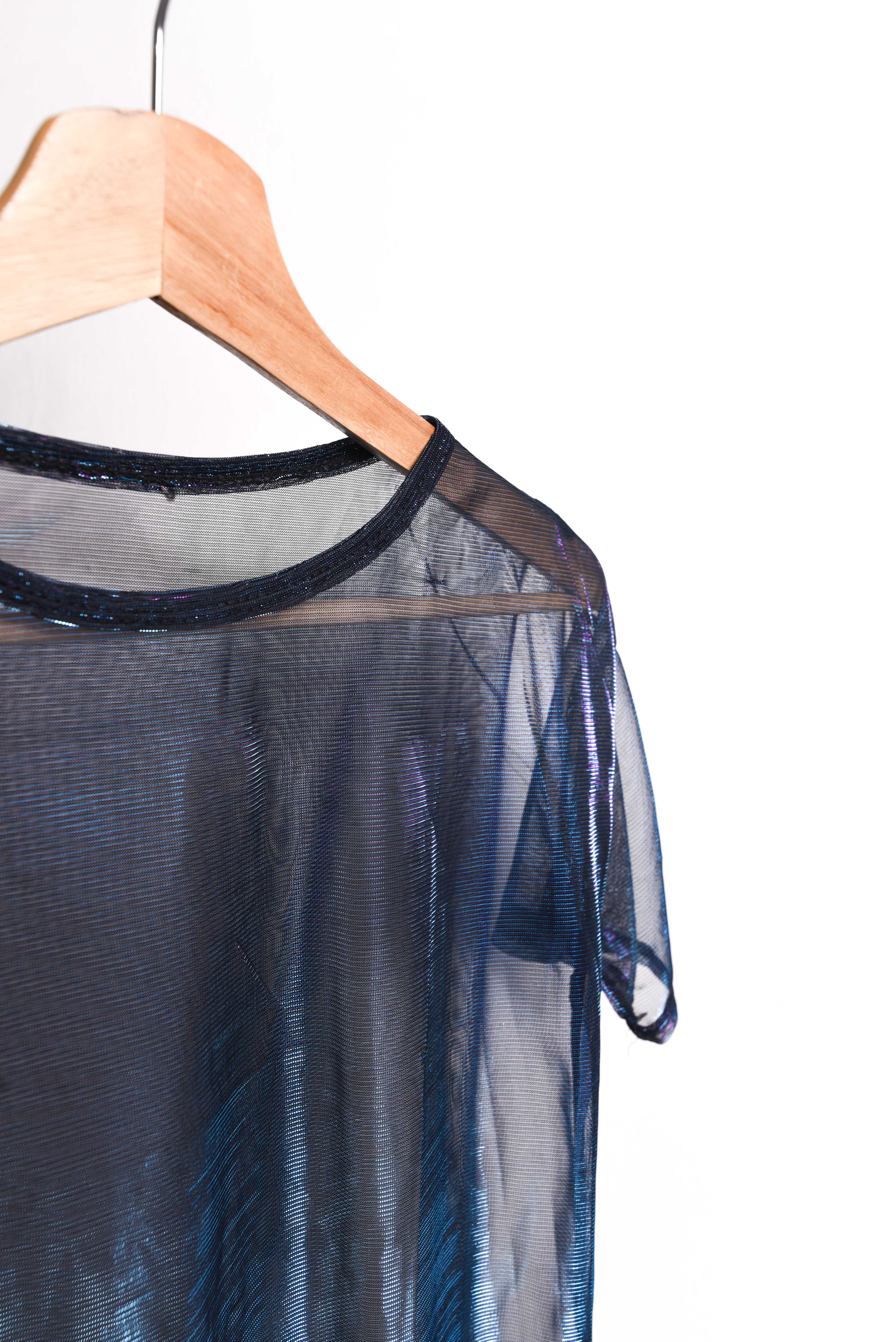 Polera azul shiny