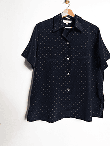Blusa azul navy dots