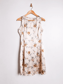 Vestido vintage satinado floral 90s