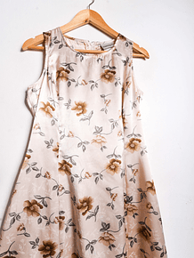 Vestido vintage satinado floral 90s