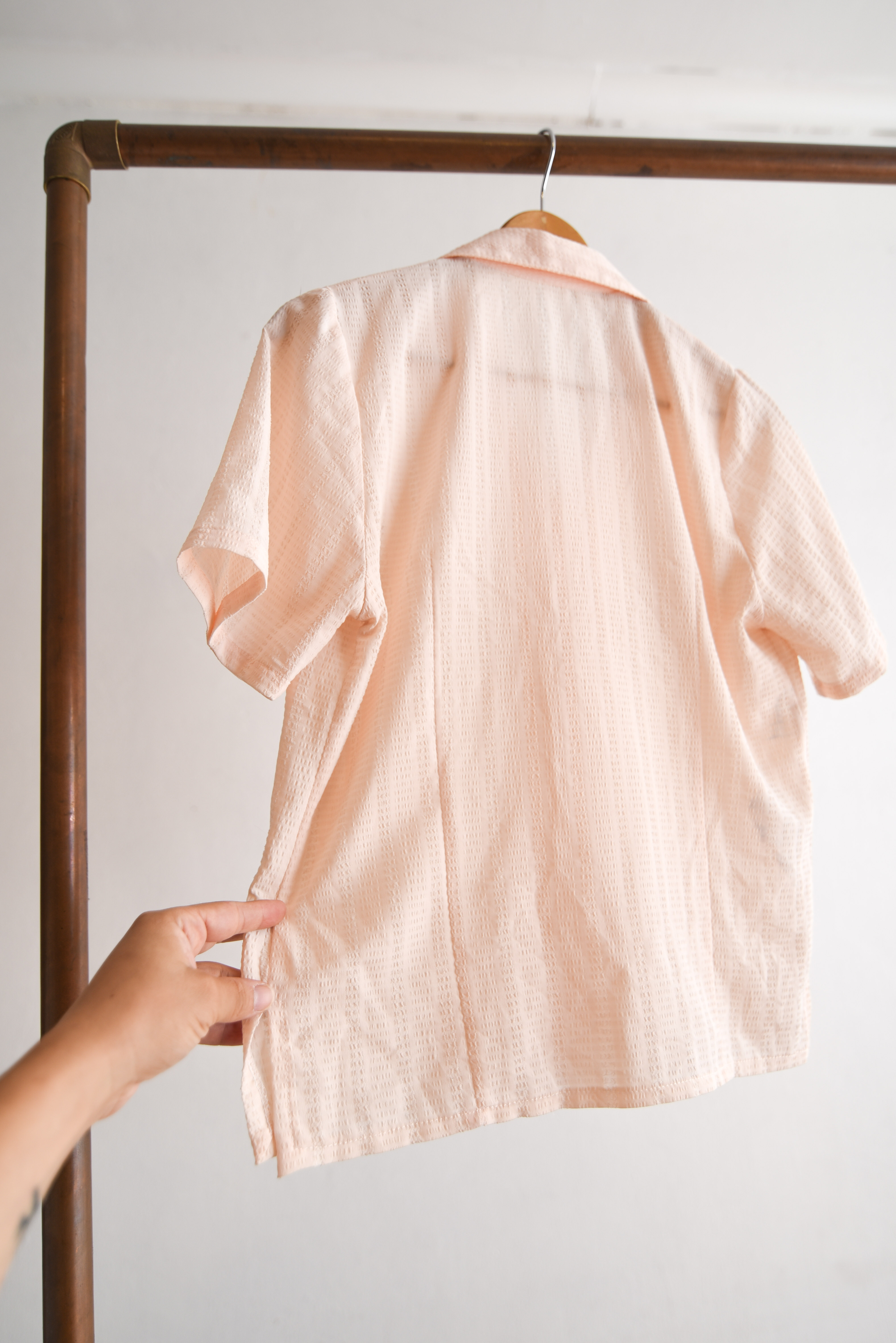 Blusa marfil vintage stripes