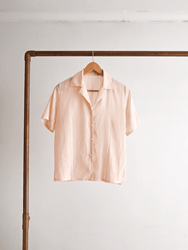 Blusa marfil vintage stripes