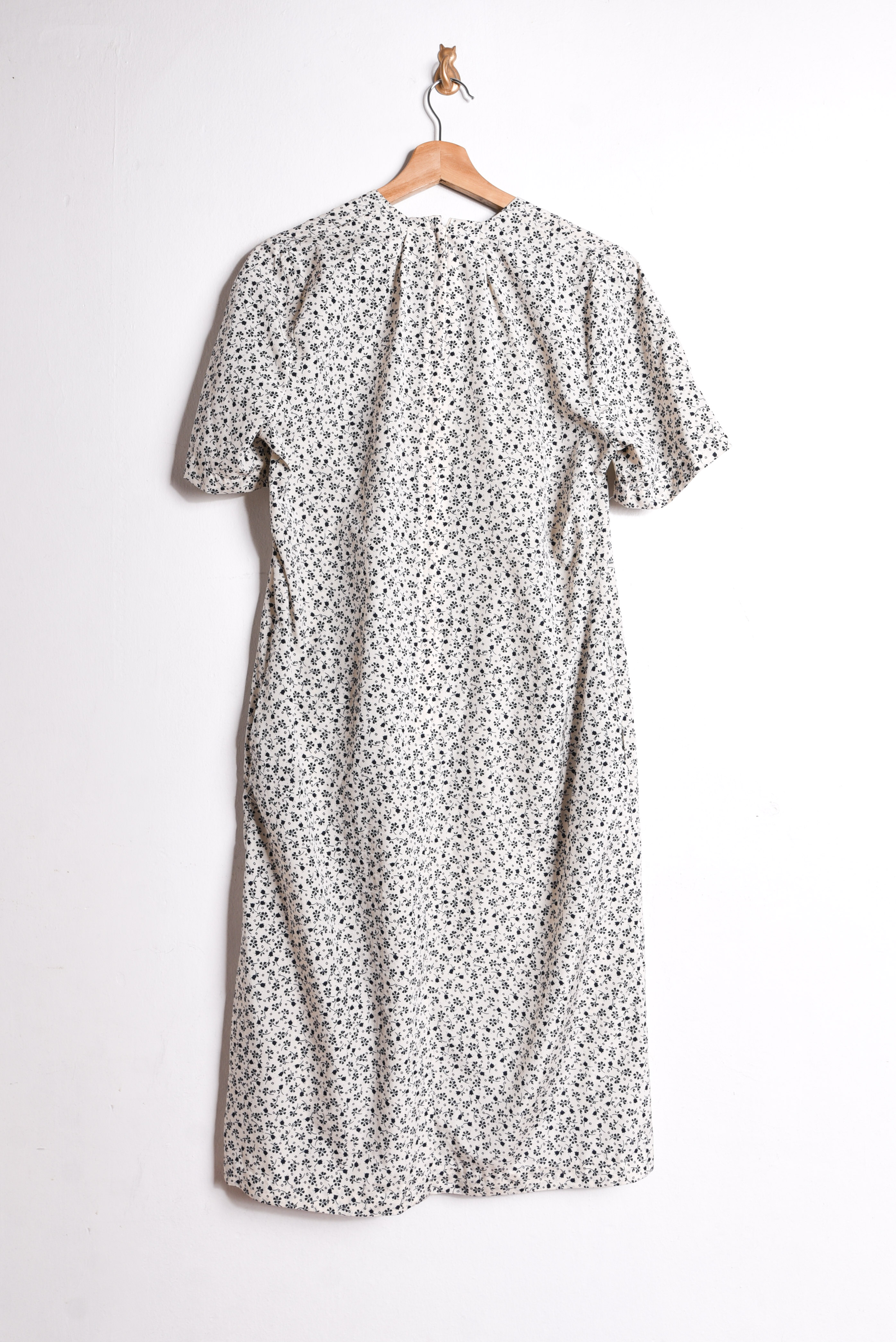 Vestido vintage marfil floral