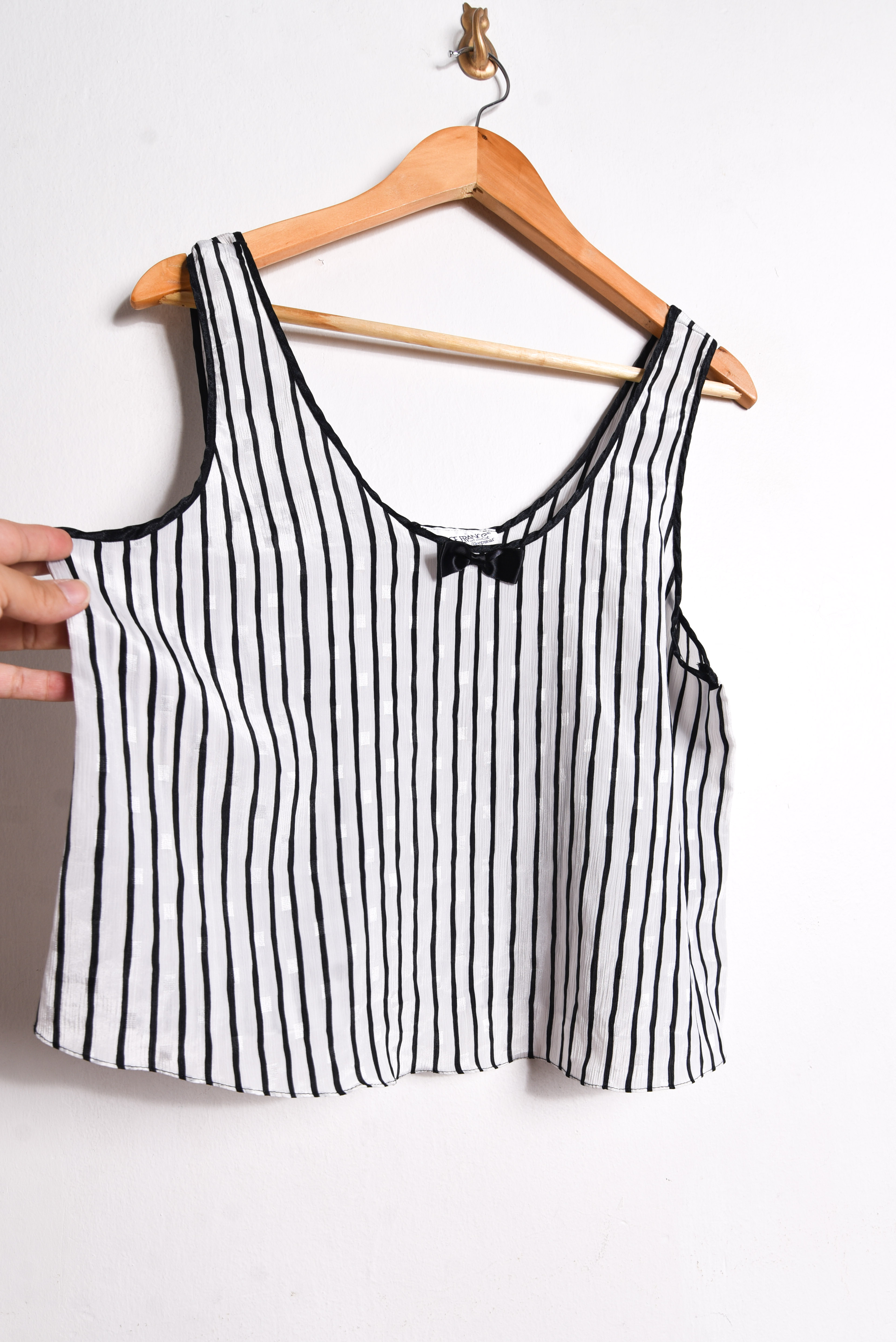 Top lencero rayado ribbon