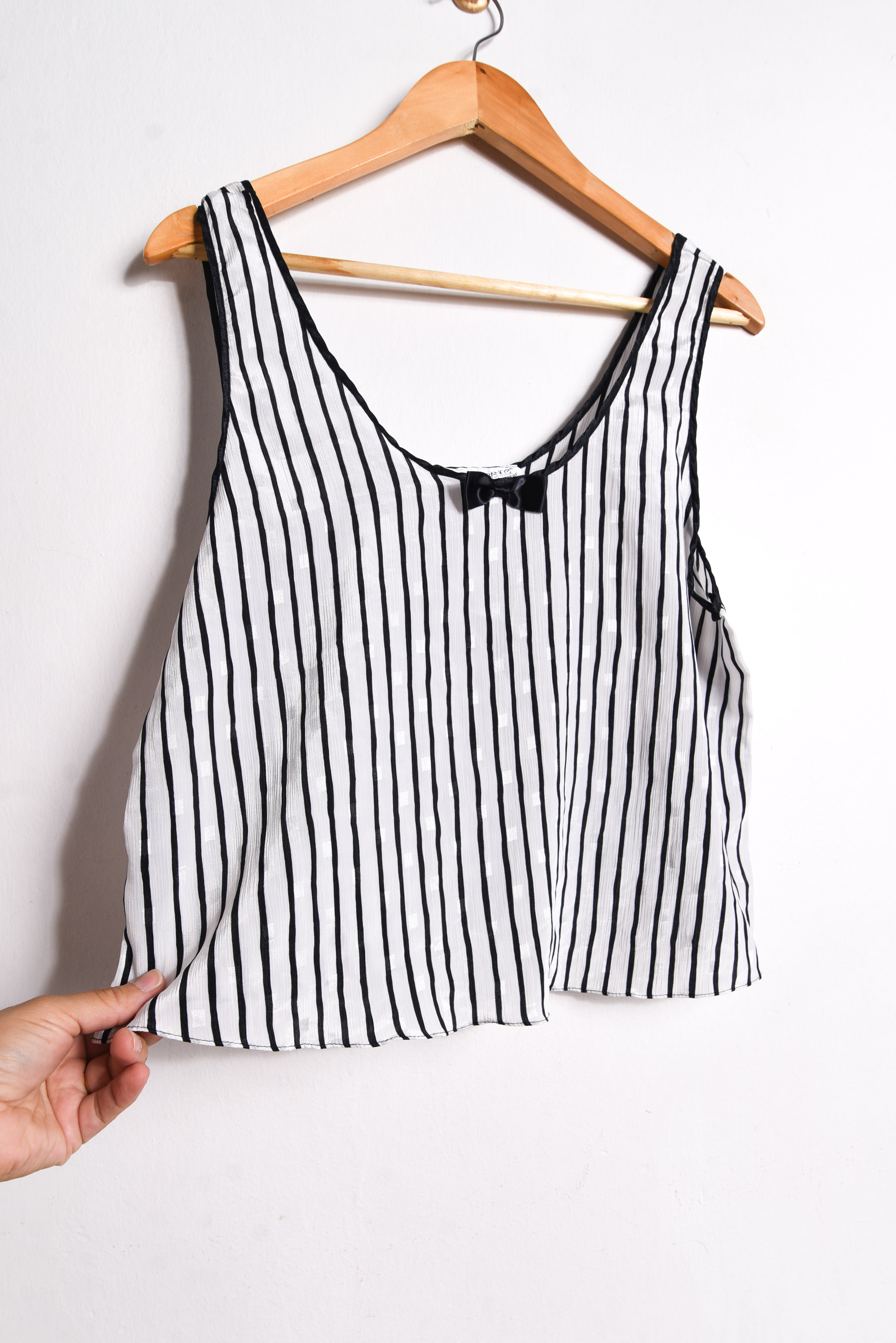 Top lencero rayado ribbon