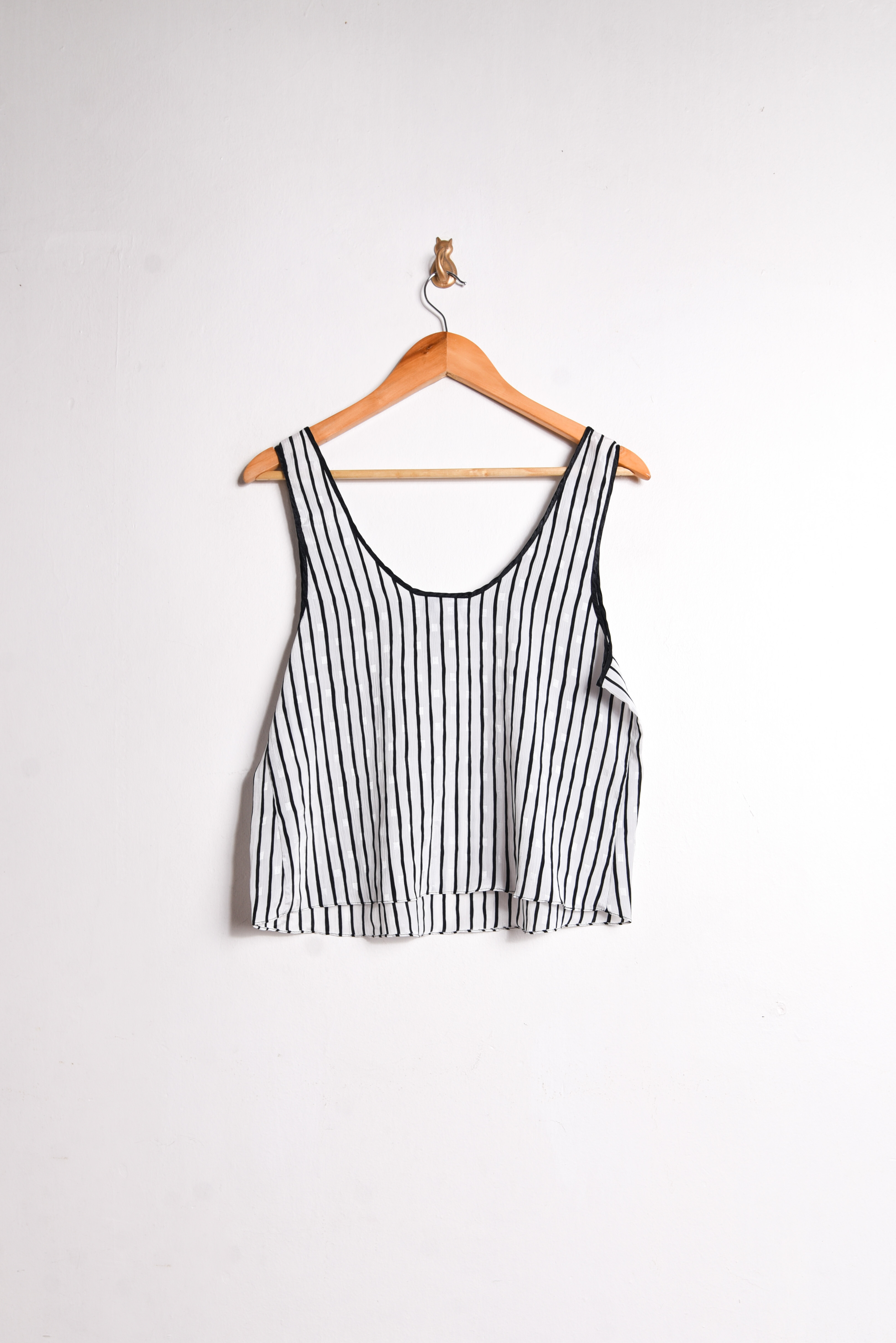 Top lencero rayado ribbon