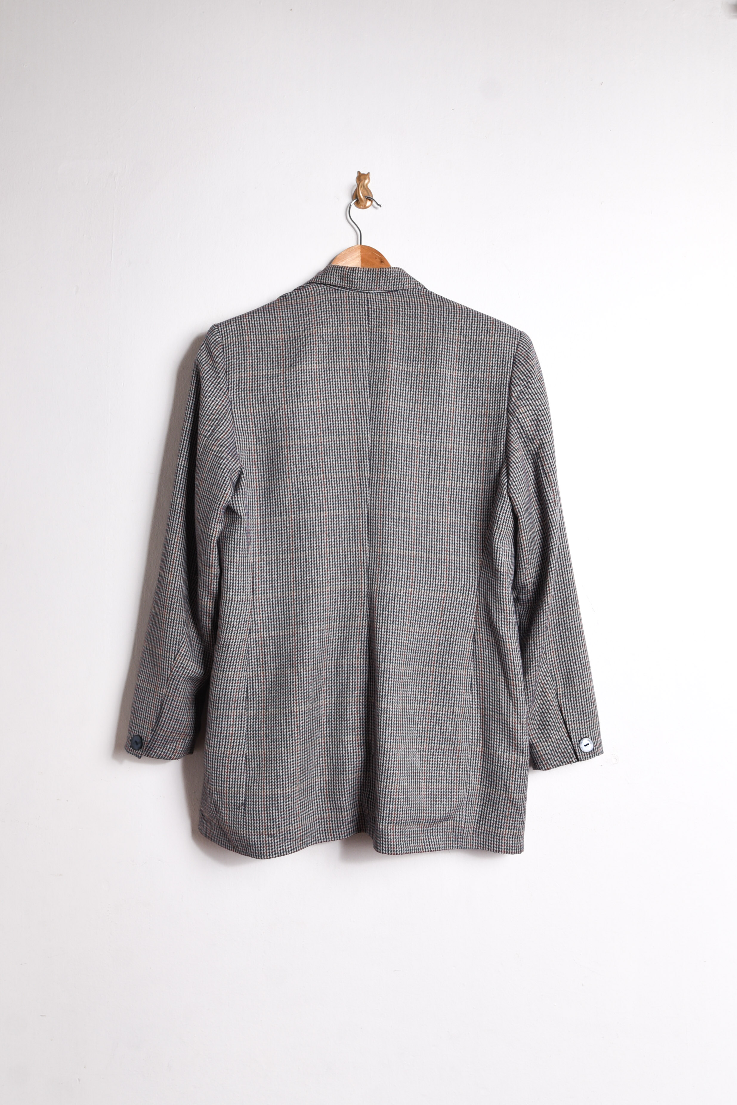 Blazer lana vintage micro pata de gallo 