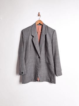 Blazer lana vintage micro pata de gallo 