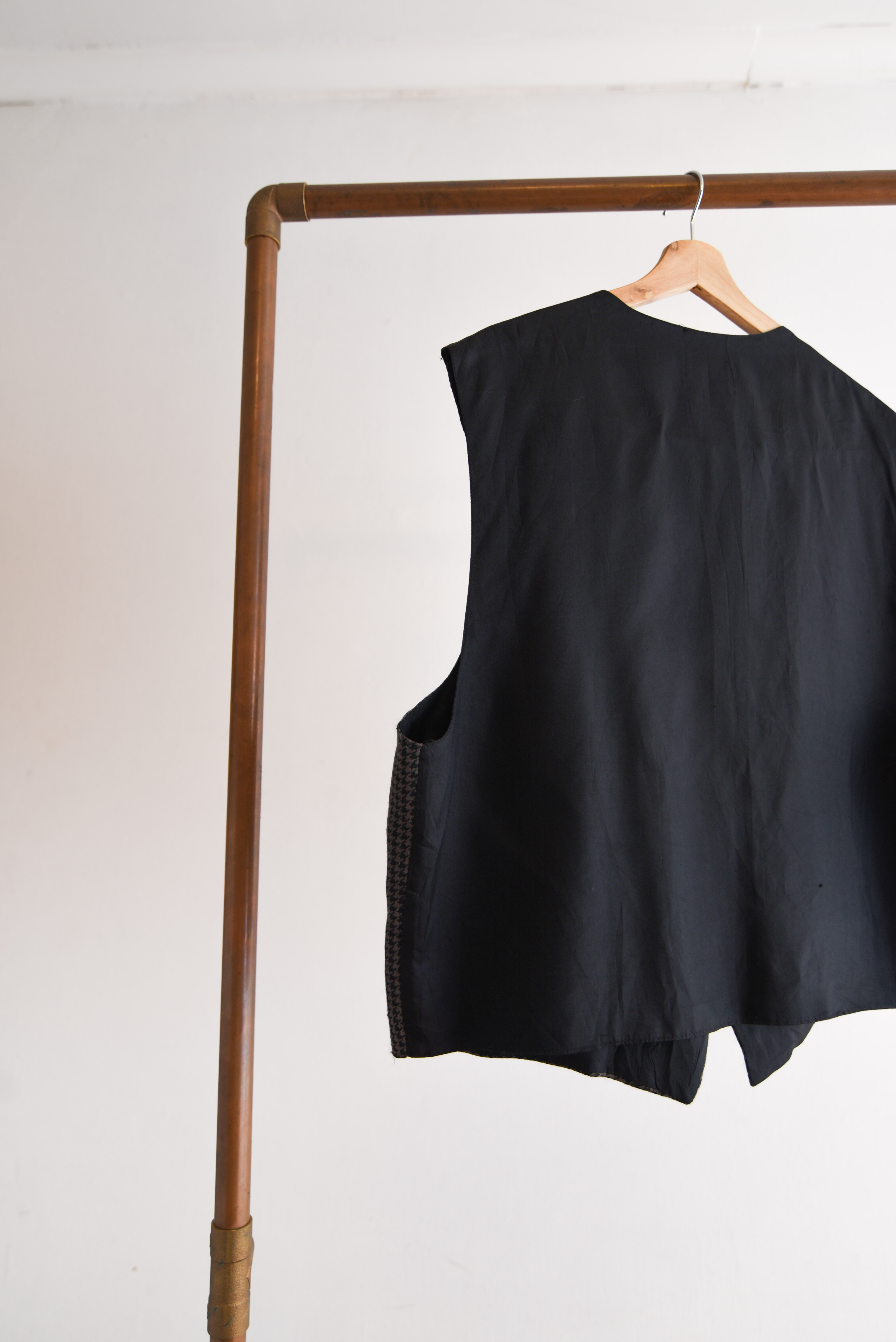 Vest grafito pata de gallo vntg