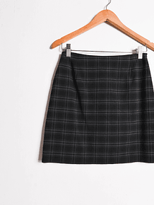 Falda 90s grafito tartán