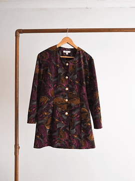 Blusón burdeo otoñal vintage