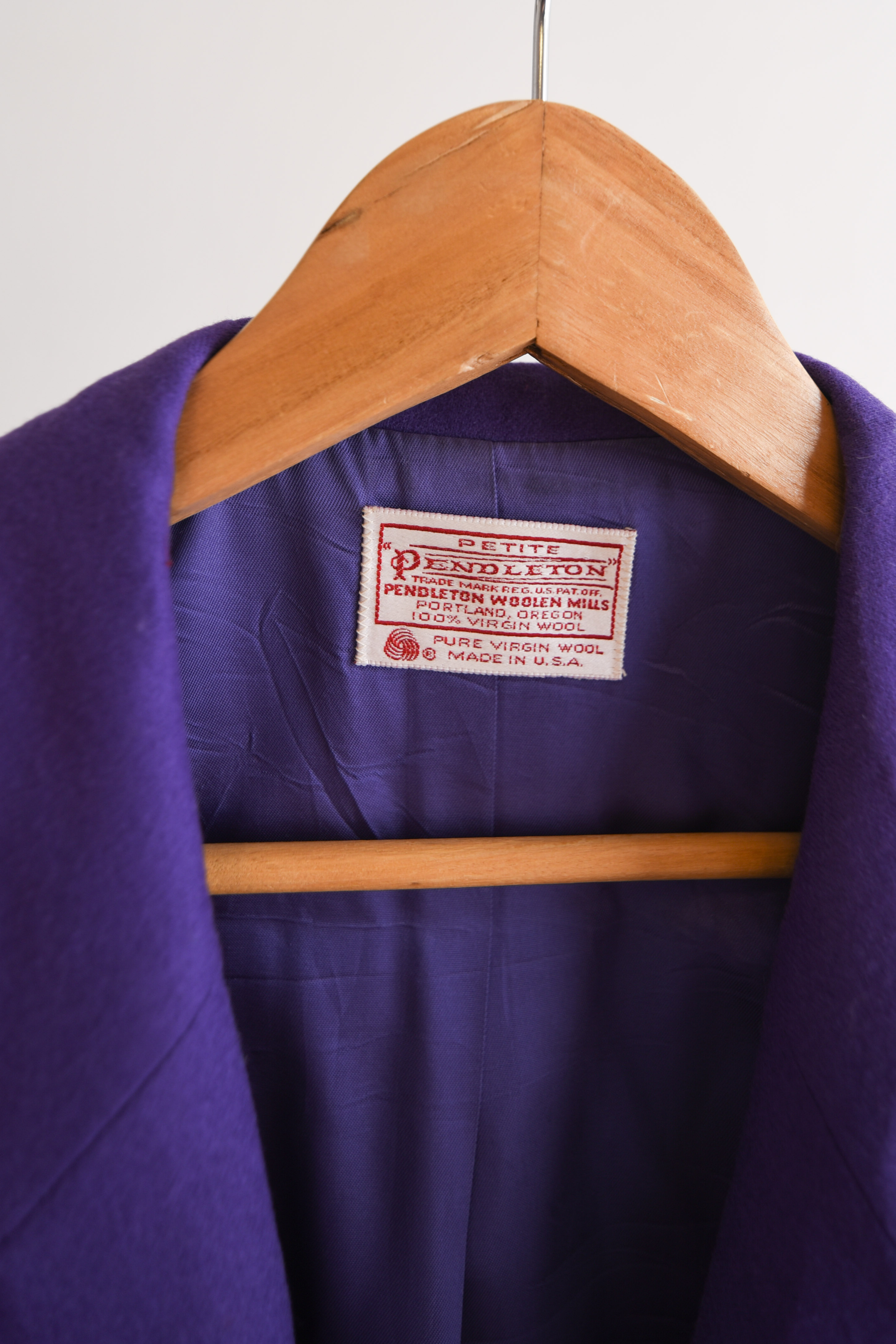 Blazer morado lana Pendleton vintage