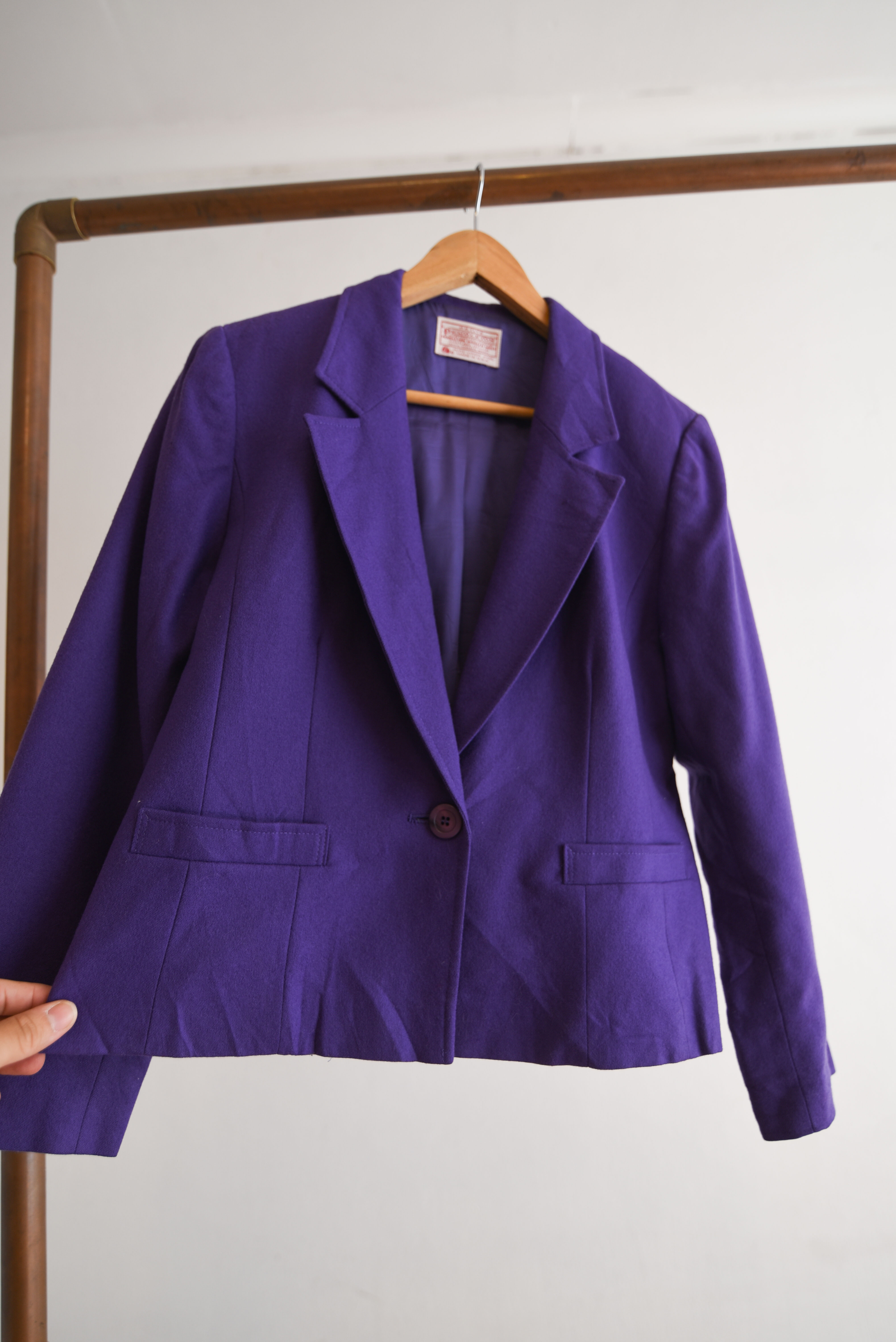 Blazer morado lana Pendleton vintage