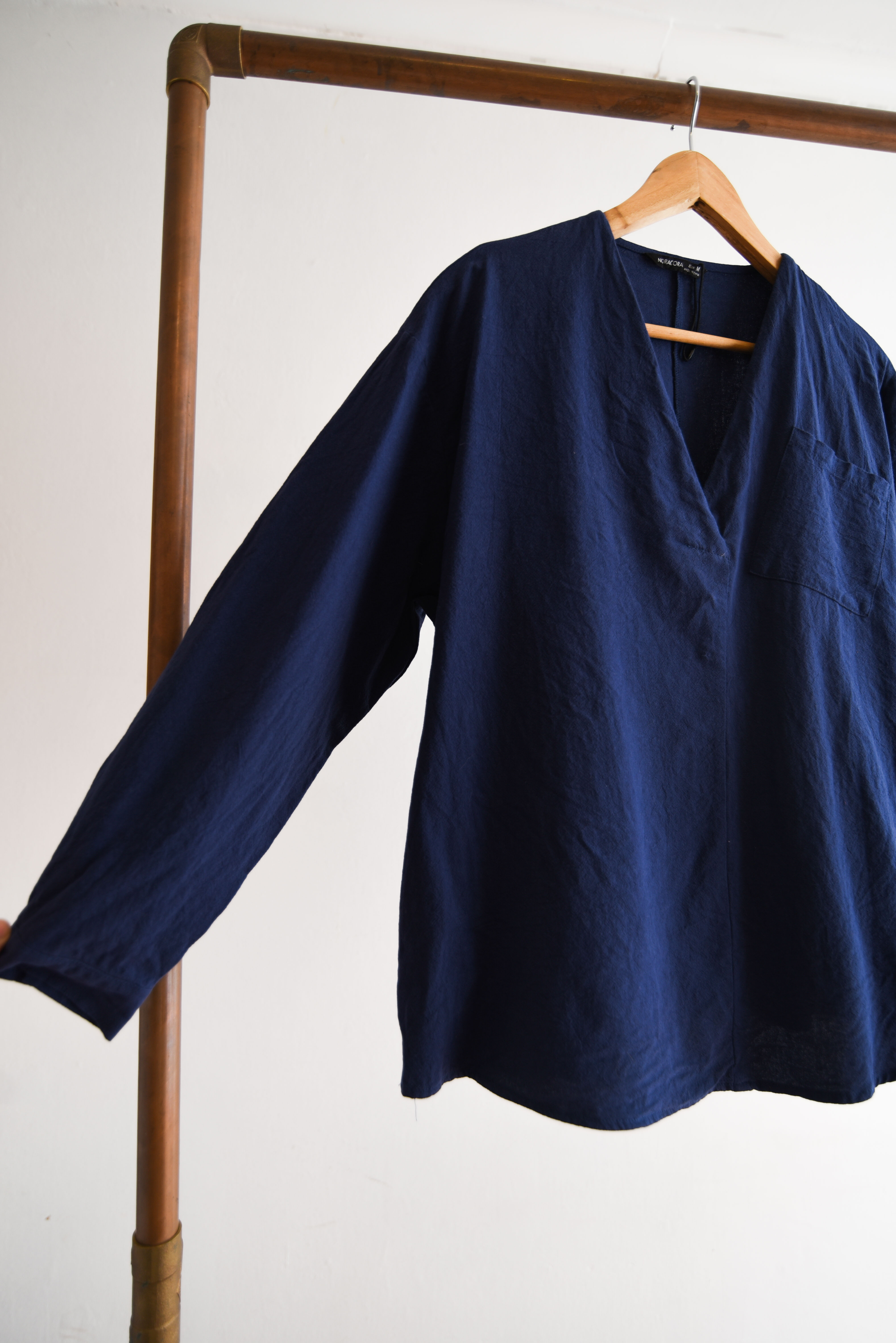 Blusa azul navy cotton