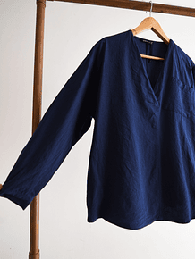 Blusa azul navy cotton