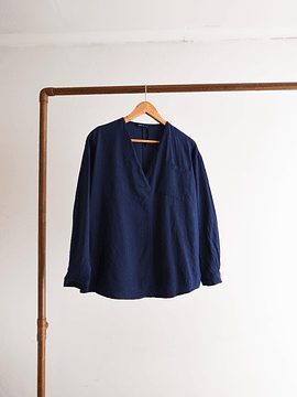 Blusa azul navy cotton