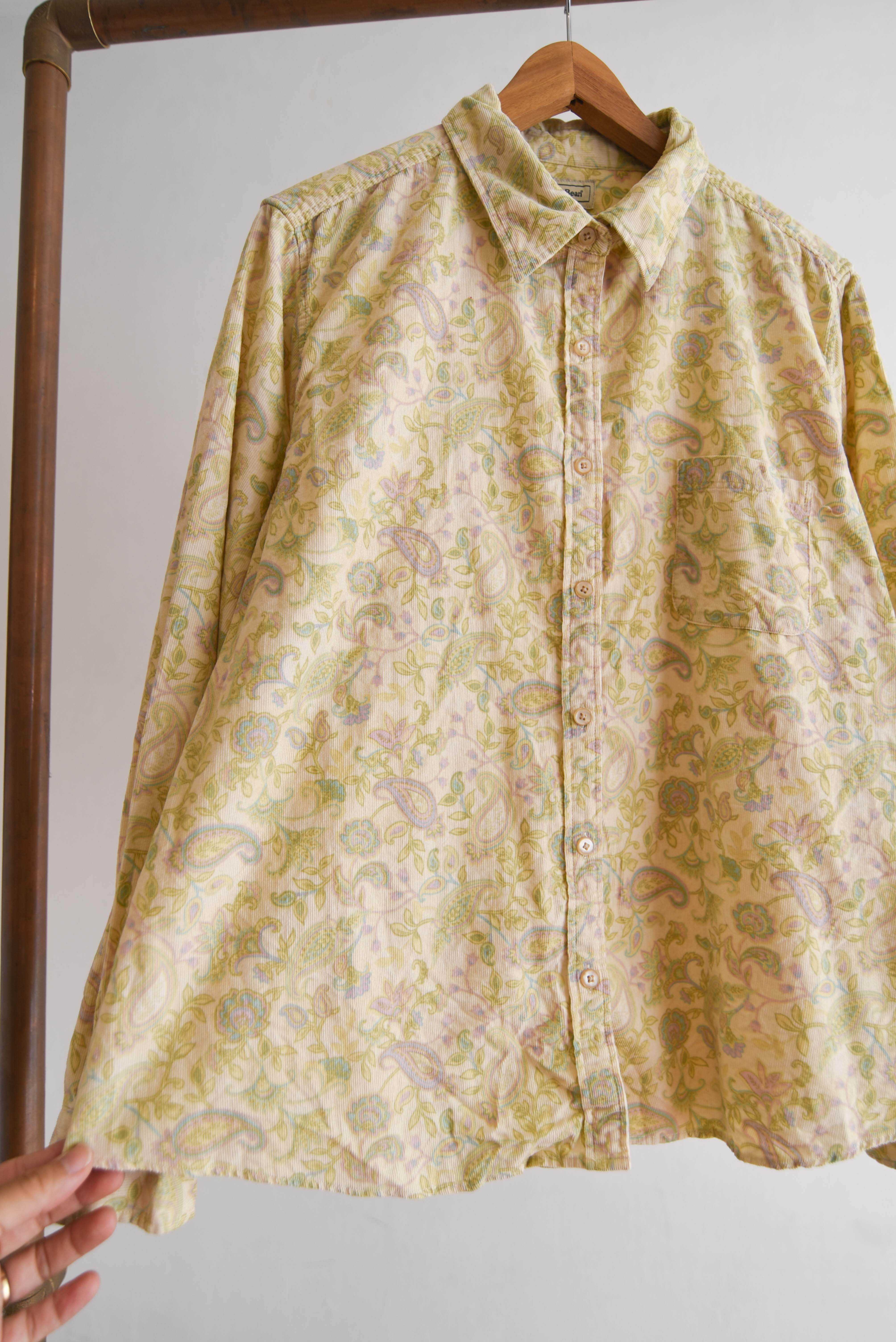 Camisa cotelé pastel LL Bean